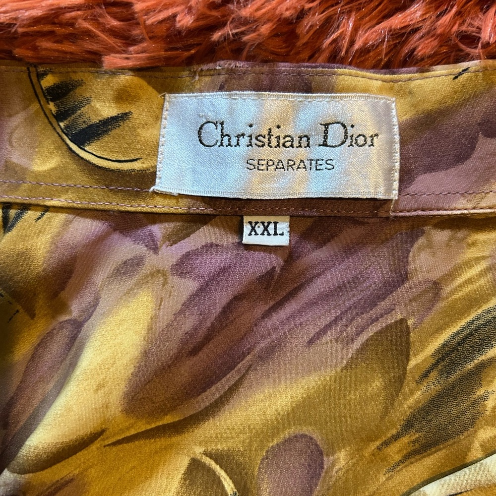 Dior Luxe Blouse in Gold and Purple